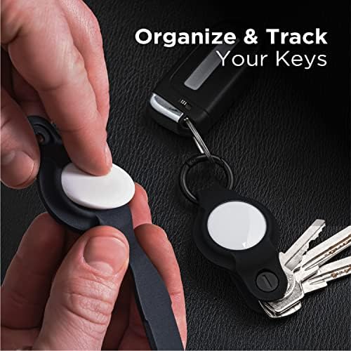 מפתח אוויר-מחזיק מפתחות קומפקטי לאיירטאג-מארגן מפתחות ומארז לאפל איירטאג-כולל מחזיק מפתחות לחיבור שלט מפתח לרכב