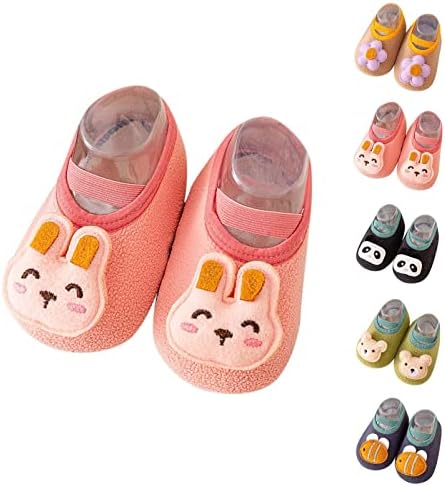 סתיו בנים ובנות ילדי גרבי נעלי החלקה מקורה רצפת תינוק ספורט נעליים חם ונוח תינוק נעל