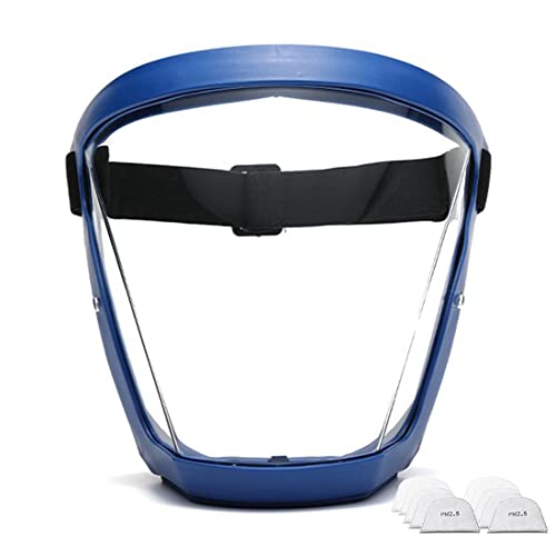 Mujume Anti-Fog Shield Unisex HD מסכה ברורה החלף חיצוני חיצוני חיצוני פנים מלאות פה מסכת פנים