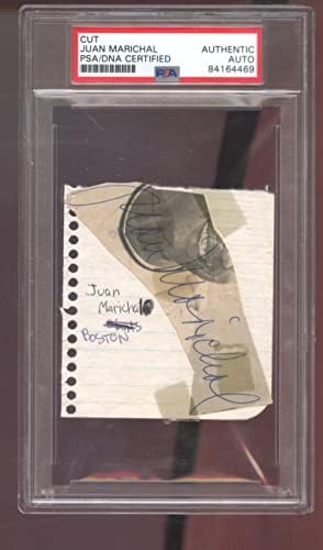 חואן מריצ'ל חתום על חתימה חתימה אוטומטית PSA PSA/DNA COA CUT BASABALL CUT - תמונות MLB עם חתימה