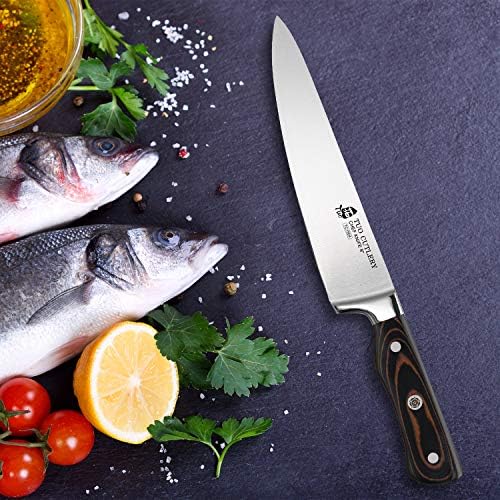 סכין טו שף - שפים מטבח סכינים סכיני בישול מקצועיים 8 אינץ ' - סכין ג'וטו נירוסטה גרמנית - ידית