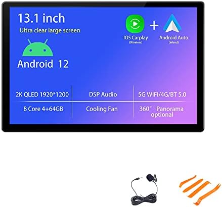 13.1 4+64GB אנדרואיד 12 עבור טויוטה פראדו 2018 19 20 סטריאו רכב רדיו GPS ניווט Carplay Android Auto