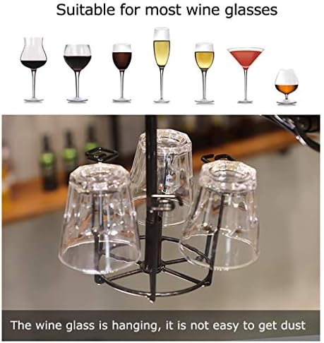 פשטות מסוגננת מחזיק זכוכית יין וינטג 'ברזל הפוך מחזיק זכוכית גבוהה קישוט תצוגה יצירתי פשוט מחזיק בקבוק