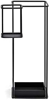 עמדת מטריית GWDJ, מעמד מטריית כניסה למתכת, מתלה מחזיק מטרייה מלבנית שחורה משקל קל משקל לובי מלונות היתי