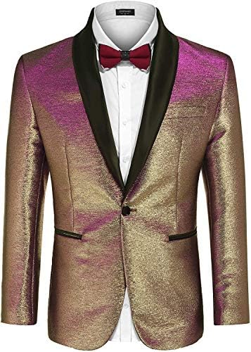 גברים של אופנה חליפת מעיל בלייזר כפתור אחד יוקרה חתונות מסיבת ארוחת ערב לנשף טוקסידו זהב כסף