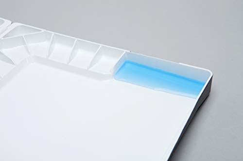 פלטת צבעי מים מיג'לו סטודיו, 55 בארות צבע, כחול, קצף דאובר כלול, 14.4 x 1.5 x 9.13 , 1