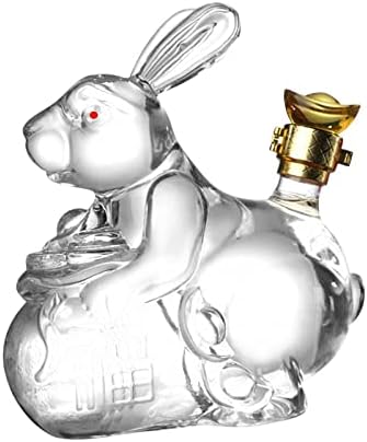 פקמה ארנב בקבוק בקבוק אביזרים ברורים עם פקק לבר