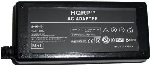 מתאם AC של HQRP / כבל אספקת חשמל תואם ל- Maxtor Onetouch II HDD 100GB / 200GB / 250GB / 300GB / 500GB רכבת קשיח