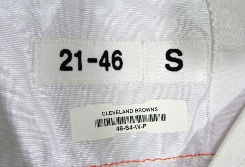 2021 קליבלנד בראונס בריאן אלן 25 משחק הונפק תרגול לבן ג'רזי 46 64 - משחק NFL לא חתום בשימוש בגופיות