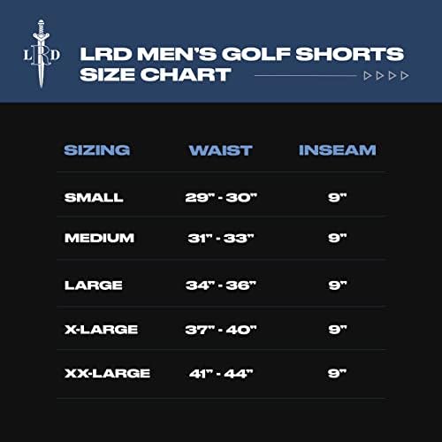 מכנסי גולף של LRD Mens עם מותניים מתייח