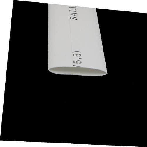 אורך X-Deree אורך 11 ממ 11 ממ דיא פולולולפין מבודד חום מבודד חוט צינור חוט גלישה לבן (2 מ 'לונגרס