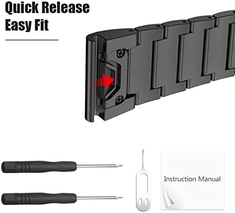החלפת רצועות צמיד סגסוגת בכושר מהיר עבור גרמין פניקס 7 7 פעמים 6 פעמים/6 פעמים רצועות שעון פרו