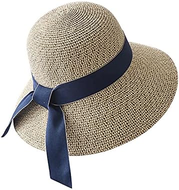נשים תקליטונים שמש כובעי לארוז רחב ברים קיץ קש כובע מתכוונן תקליטונים חוף כובעי שמש מגן נסיעות מגני