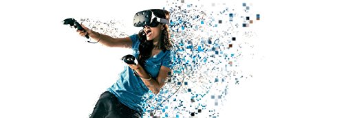 מערכת מציאות מדומה של HTC Vive ו- CyberPowerpc Gamer Xtreme VR GXIVR8020A3 BUNDLACE GAMING PC BUNDLE