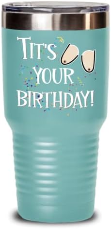 ציצים את יום ההולדת שלך כוס לנשים הומור בוגר מצחיק ברכה ברכה קונפטי ציצים בינלאים בדיחות לאמא אחות החברה הכי