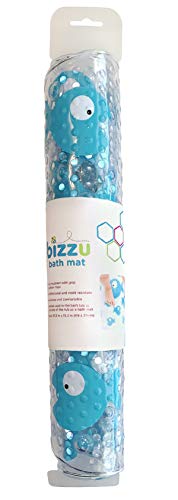 Bizzu Bizzu גדול לא מחצלת אמבטיה לתינוקות עם כוסות יניקה חזקות, יסודות זמן אמבטיה לתינוקות, דגים