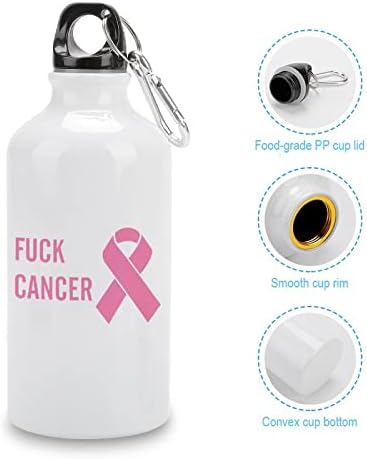 זיון סרטן בקבוק מים ספורט מצחיק עם מכסה ומחזיק מפתחות לנסיעות בקמפינג אופניים