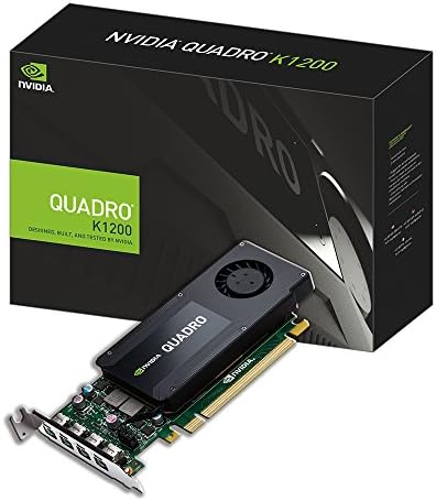 PNY Quadro K1200 כרטיס גרפי - 4 GB GDDR5 SDRAM - PCI Express 2.0 X16 - פרופיל נמוך - שטח חריץ יחיד נדרש