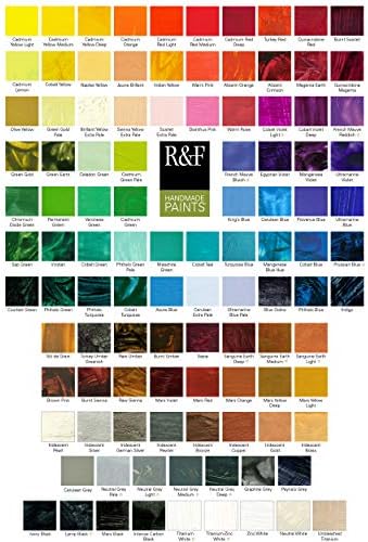 R&F Parts בעבודת יד 1149 צבע Encaustic 104 מל, קדמיום ירוק