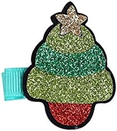 חג המולד לילדים סיכת ראש עץ חג המולד אלקס פאייטים תינוק שולי קליפ 6 צבעים חג המולד כיסוי ראש שיער קליפים עבור