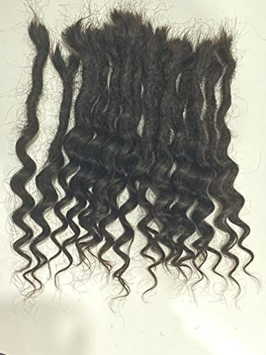 שיער טבעי ראסטות הרחבות פריגו מתולתל בסופו 0.6 סמ עובי אמיתי שיער טבעי מלא ראש בעבודת יד יכול