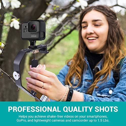 מערכת מייצב וידאו של Movo Handheld תואמת את GoPro Hero, Hero2, Hero3, Hero4, Hero5, Hero6,