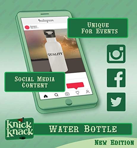 מתנות Knick Knack Kathe - בקבוק מים מפלדת אל חלד 20oz, כסף