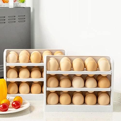 30 ביצת שלוש שכבות יצירתי להעיף ביצת אחסון תיבת מקרר ארגונית מיכל ביתי מטבח ביצת לשמור טרי מתלה יכול חנות