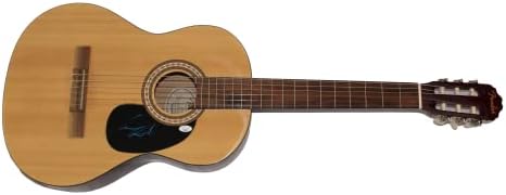 גארי אלן חתם על חתימה בגודל מלא פנדר גיטרה אקוסטית עם ג 'יימס ספנס אימות ג' יי. אס. איי. קואה - מוזיקת