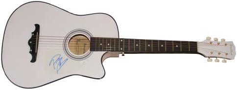 אוסטין פוסט מאלון חתם על חתימה בגודל מלא גיטרה אקוסטית עם אימות ג 'יימס ספנס ג' יי. אס. איי. קוא - פופ