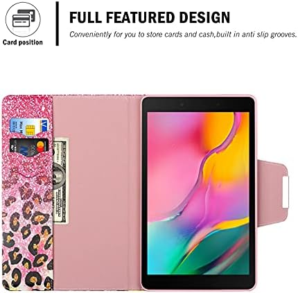 Galaxy Tab A 8.0 2019 T290 Case, Rasune Slim PU ארנק עור מארז קליל קל משקל קל משקל חכם Flip folio עבור Samsung