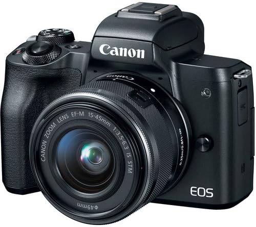 Canon EOS M50 מצלמה דיגיטלית ללא מראה צרור אביזר פרימיום עם CANON EF-M 15-45 ממ היא עדשת STM + CANON