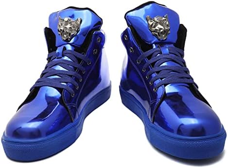 Sneabers Sneakers של IGXX Punk Celeds Loots לגברים מסמרת מתכת גבוהה עם נעלי כדורסל גבוהות גבוהות ביותר לנעלי