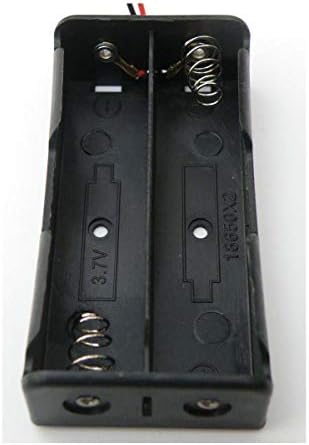תיבת אחסון סוללות מפלסטיק למארז מחזיק סוללות 3.7 וולט 18650 עם מובילי חוט, מחזיקי סוללות טוריים/מקבילים