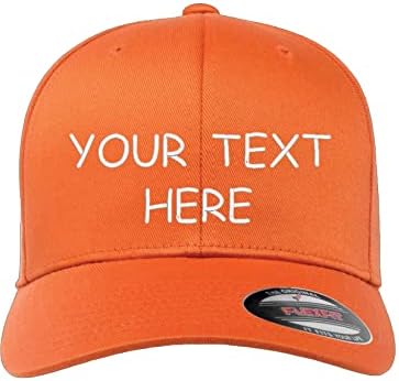 כובע Flex Fit בהתאמה אישית - הוסף טקסט משלך רקום - כובע מצויד