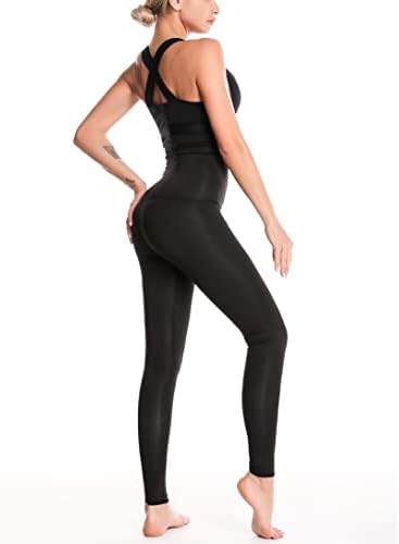 גוף ומעצב סאונה חליפת ירידה במשקל חותלות נשים של מותניים מאמן הרזיה מכנסיים גבוהה מותן מכנסיים