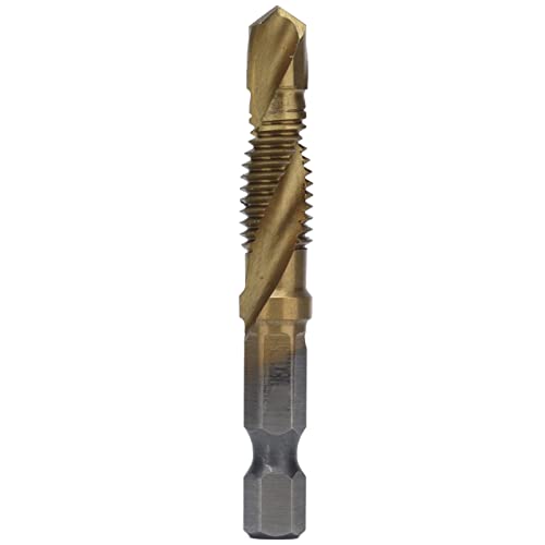 הקש על מקדח מערך סיביות, מטרי Hex Shank Titanium שילוב חתיכות הקשה על פלדה מהירה גבוהה ליעילה לעץ לפלסטיק