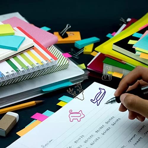 קטעי נייר לילדים בצורת בעלי חיים נייר נייר קליפים כיף קליפים מגוונים צבעים מגוונים נייר קליפים מצופים קליפים