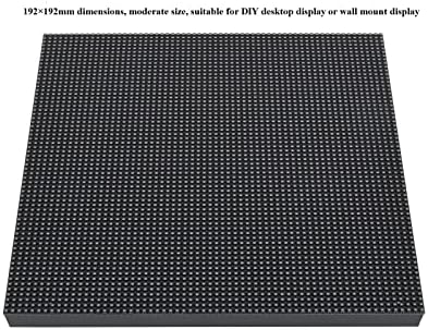 WaveShare 64 × 64 פיקסלים RGB LED LED Fullor Panel תצוגת לוח 3 ממ מודול LED המגרש התואם ל- ARDUINO,