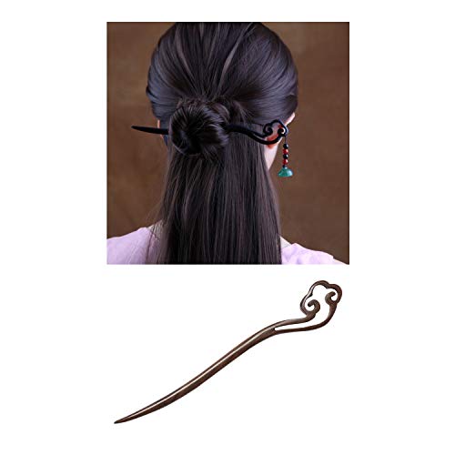 6 חבילה בעבודת יד עתיק סיני יפני אלמוג עץ בציר רטרו מגולף שיער מקלות סיכות קליפים סיכות לנשים בנות שיער