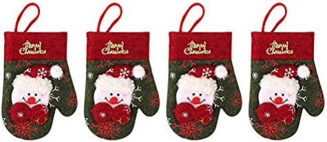 4 יחידות חג המולד כפפות חותך ומזלגות תיק סכום מחזיק סוכריות מתנת שקיות חג המולד קישוט