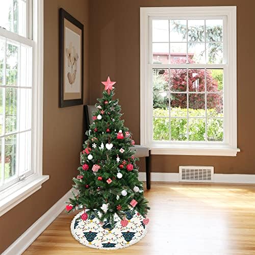 חצאית עץ חג המולד גדולה עצי חג מולד וזרות חצאית עץ בגודל 48 אינץ
