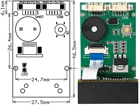 JTeyult GM67 1D/2D USB UART סורק QR קוד סורק קורא מודול