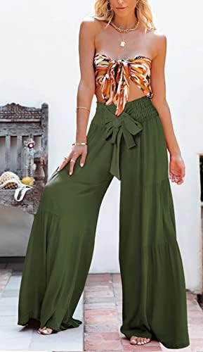 מכנסי רגל רחבים של נשים פנגי מכנסיים רם מותניים גבוהים מותניים גבוהים עבור S-XL מזדמנים