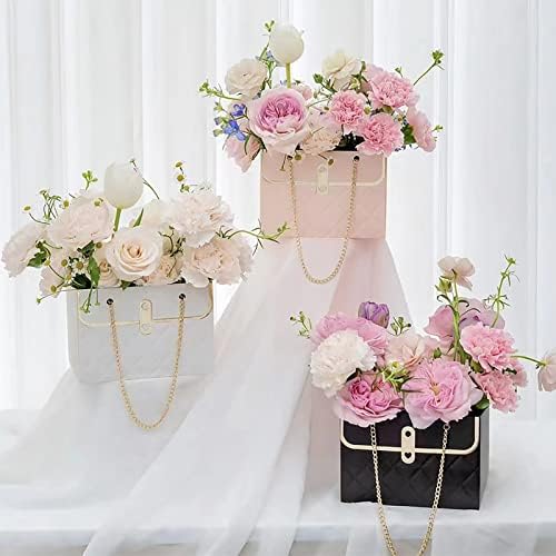 שקיות פרחי נייר, שקיות פרחים לזרי פרחים-עיצוב עמיד, מרווח, מסוגנן, אפשרויות רב צבעוניות, מושלם למתנות וזרי