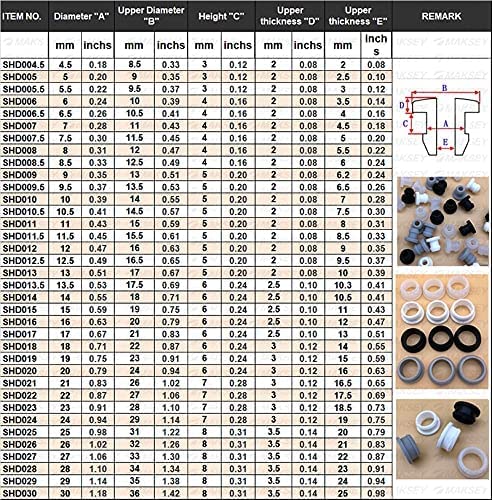 Nthoa vivona אטמי Maksey Silicone אטם גומי O טבעת איטום גראם 0.25 0.3 0.35 0.4 אינץ 'גומי אטום חלקי גומי