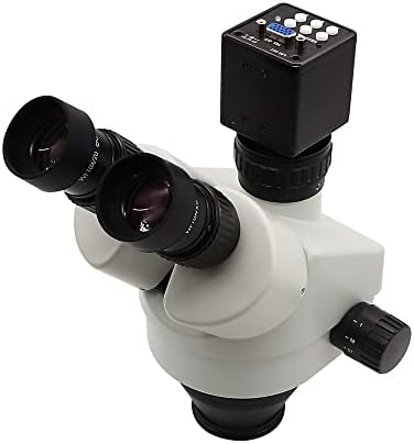 ציוד מיקרוסקופ מעבדה 3.5x-90x טרינו-סטריאו מיקרוסקופ מיקרוסקופ סימולציה מוקד הגדלה תעשייתית זום