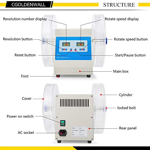 CGoldenwall CS-I טבליות אינטליגנטיות בודק בודק CS-1 מכשיר מבחן בידיות עם מהירות סיבוב צילינדר בקרה