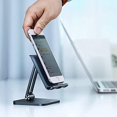 עמדת טלפון סלולרית BZLSFHZ, טלפון נייד מתקפל מחזיק טלפון לשולחן העבודה, המתאים לטלפון נייד בגודל 4-6 אינץ '