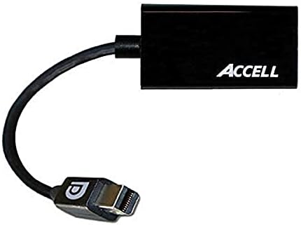 Accell MDP למתאם HDMI - Mini DisplayPort 1.1 ל- HDMI 1.4 מתאם פסיבי - 4K UHD @30Hz, 1920x1440 @60Hz - PolyBag